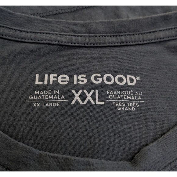 Life Is Good Life Isn’t Easy Isn't Perfect Women’s XXL Navy Blue Tee Tshirt - Picture 5 of 7